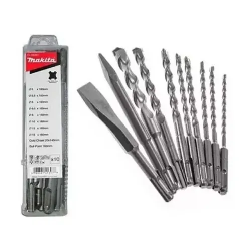 Juego de Brocas y Cinceles para Concreto SDS-PLUS