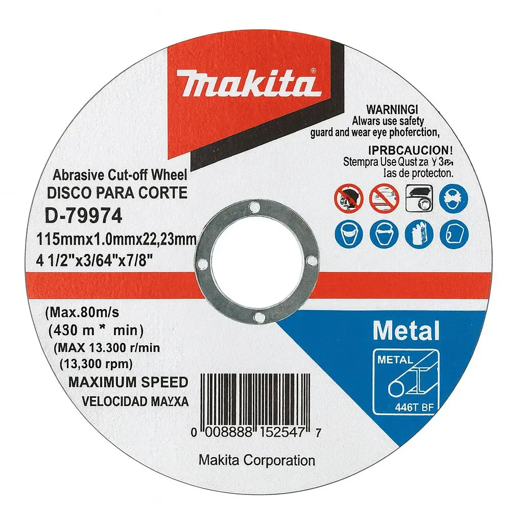 Makita Disco abrasivo ECO 4½″ x 7/8″ 