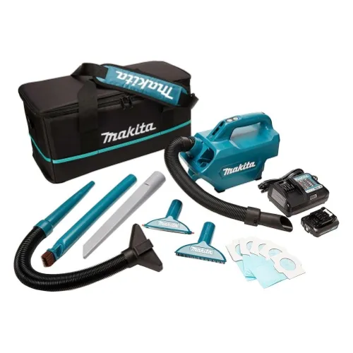 Aspiradora inalámbrica Li‑Ion 18 V  (1 bat 3.0 Ah + Cargador)
